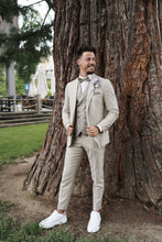 Laden Sie das Bild in den Galerie-Viewer, Hochzeitsanzug – Hose – Vintage – beige – Club of Gents
