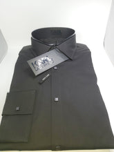 Laden Sie das Bild in den Galerie-Viewer, Modern Fit Karl Lagerfeld Hemd mit schwarzen Druckknöpfen Farbe Schwarz
