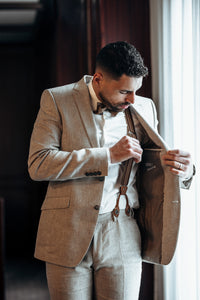 Digel Vintage Anzug-Sakko beige