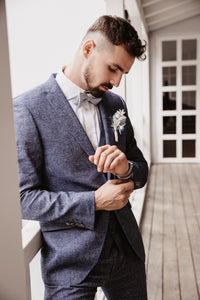 Digel Vintage Anzug-Hose Blau