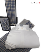 Laden Sie das Bild in den Galerie-Viewer, Hemd Doppelmanschette für Bräutigam - weiß
