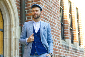 Digel Vintage Anzug-Sakko Hellblau